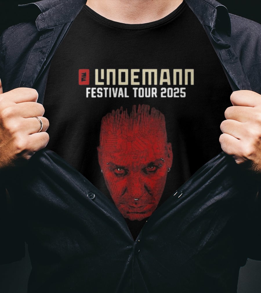 Lindemann Festival Tour 2025 Red Face T-Shirt