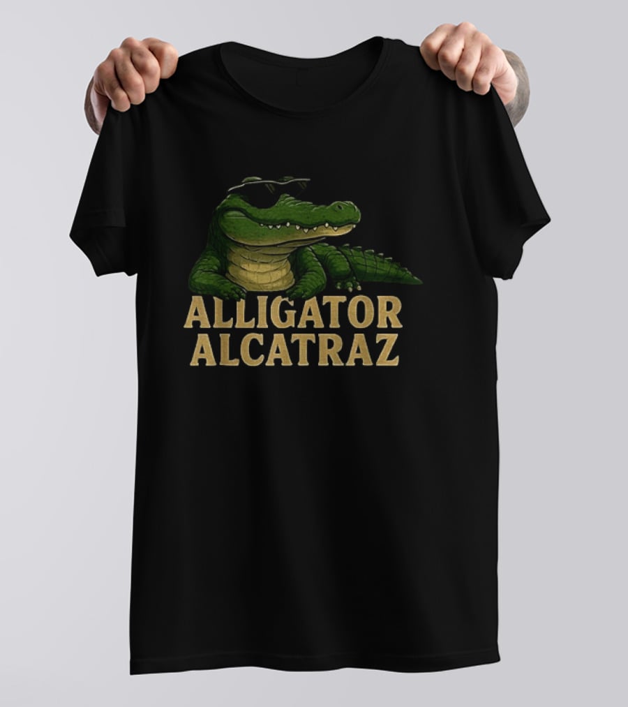 Alligator Alcatraz Sunglasses Meme Florida Humor T-Shirt