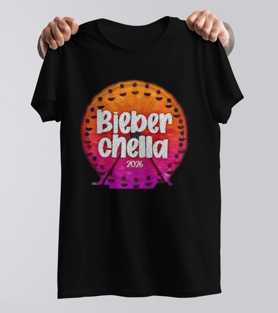 Bieberchella Coachella Ferris Wheel Summer Concert 2026 T-Shirt