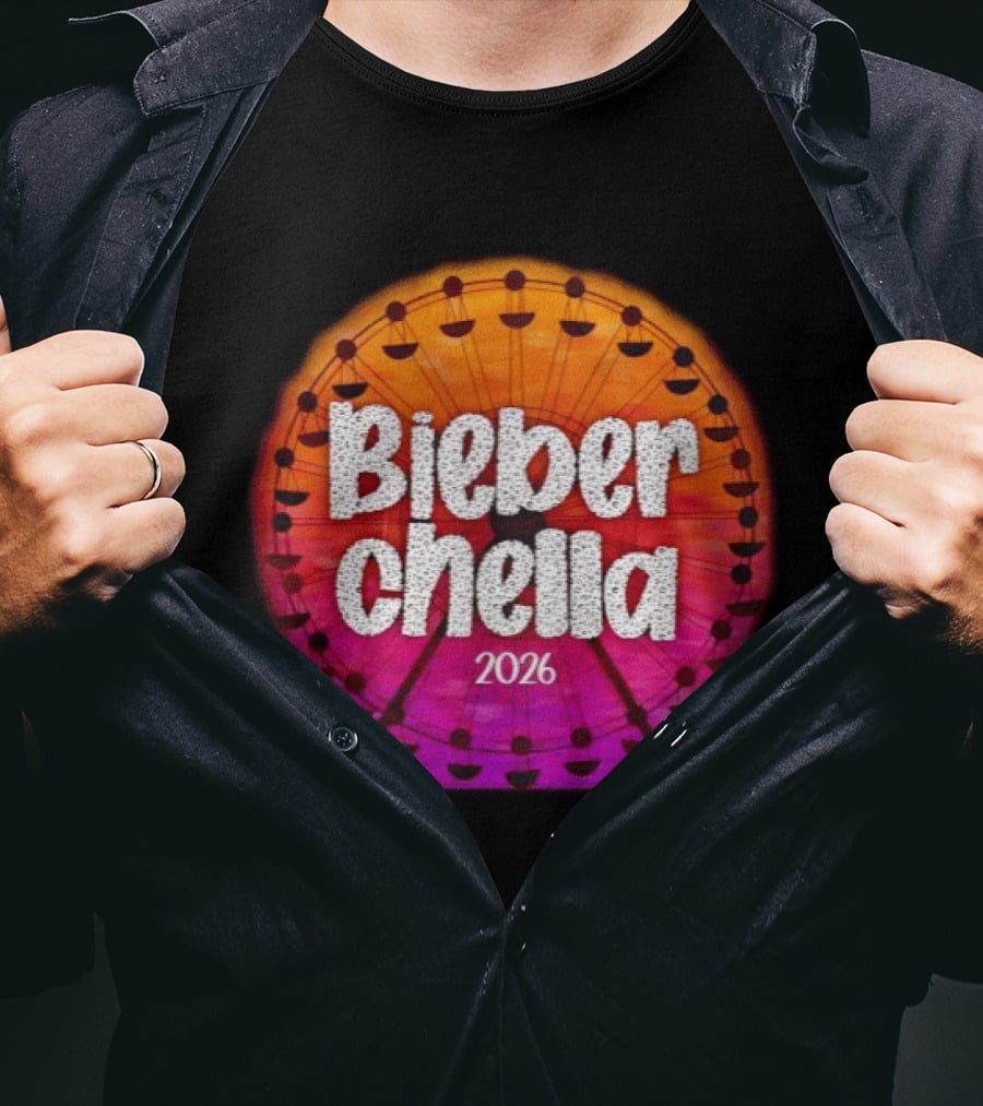Bieberchella Coachella Ferris Wheel Summer Concert 2026 T-Shirt