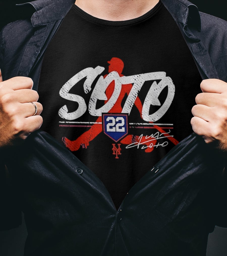 Soto 22 New York Mets Youth Signature Player T-Shirt