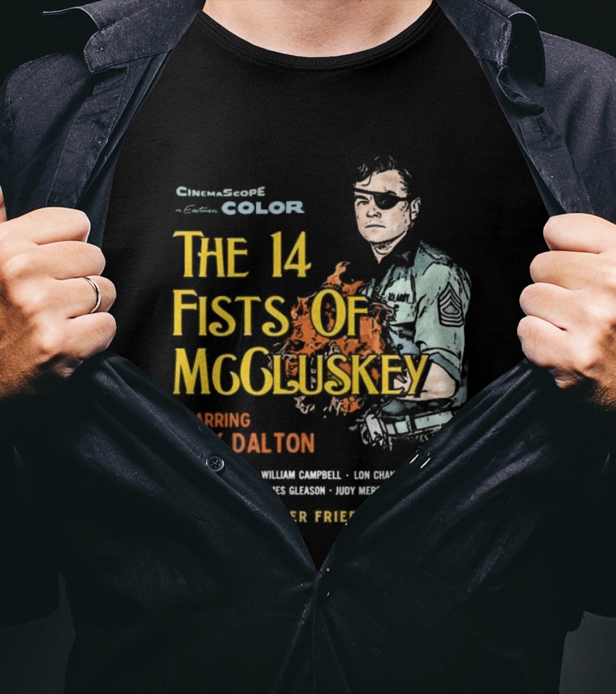 The 14 Fists Of McCluskey Starring Rick Dalton Anybody Order Fried Sauerkraut T-Shirt