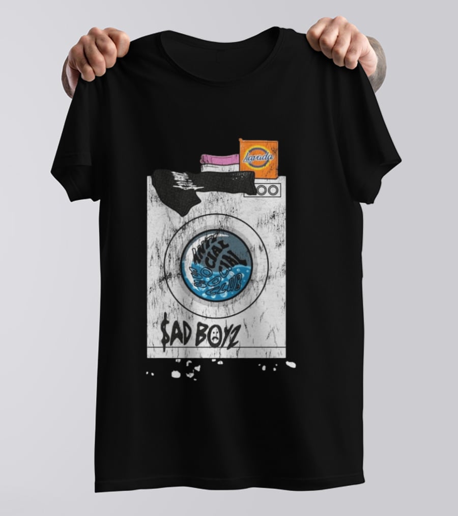 $AD BOYZ X ASSC Hang Me Out To Dry Laundry Machine Larada T-Shirt