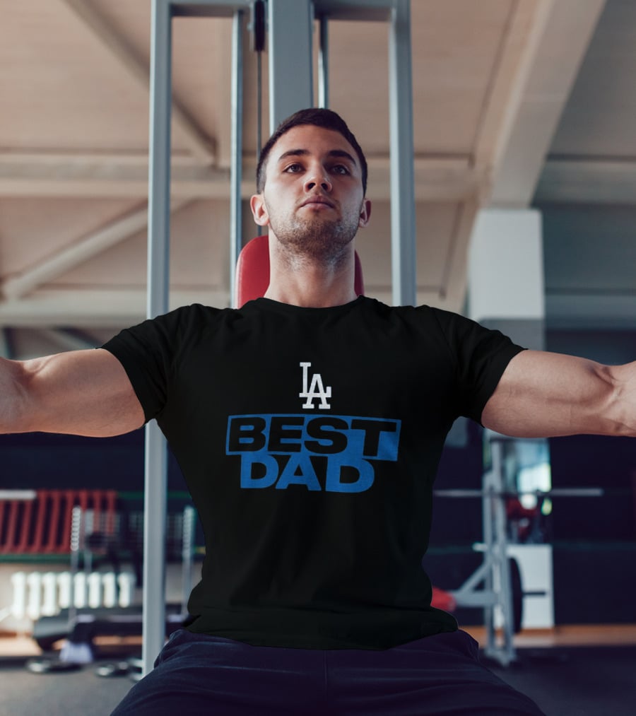 Los Angeles Dodgers Best Dad LA Father's Day MLB T-Shirt