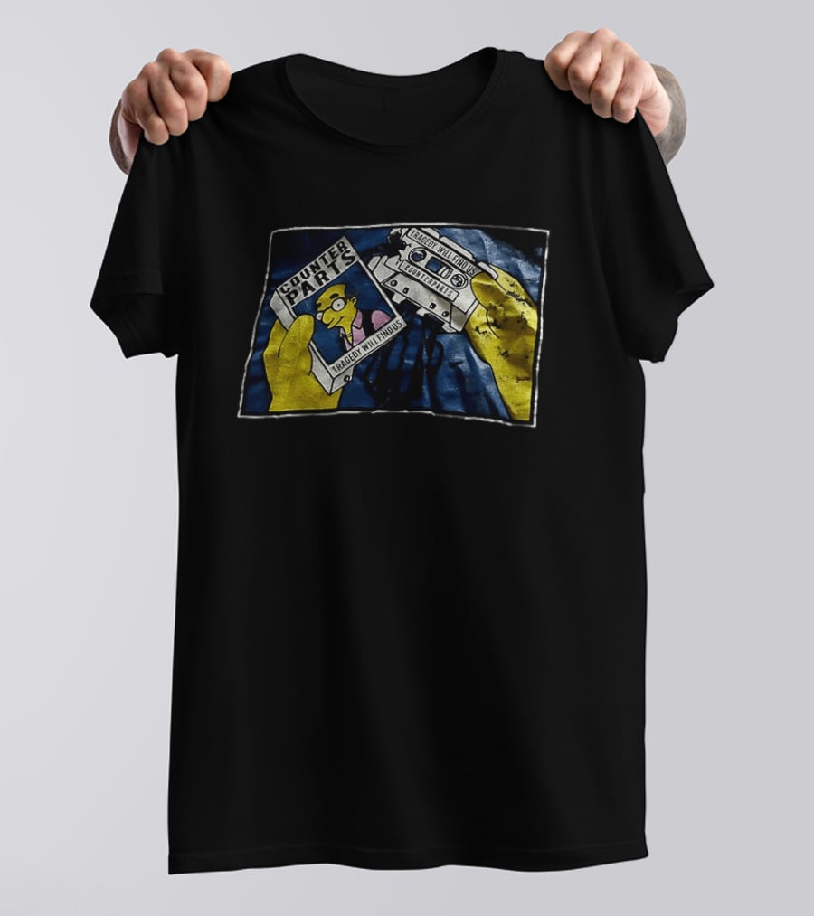 Counterparts Tragedy Will Find Us Cassette Tape Cartoon T-Shirt
