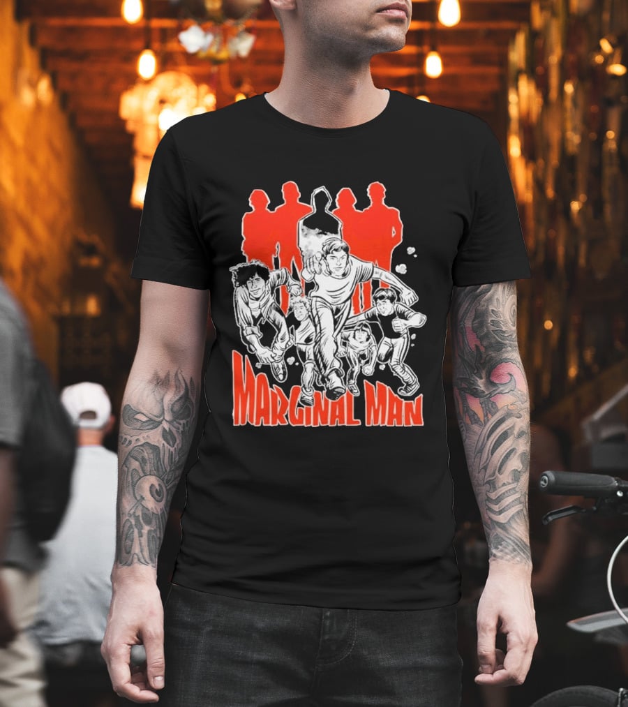 Marginal Man Identity Comic Style Group Of Characters T-Shirt