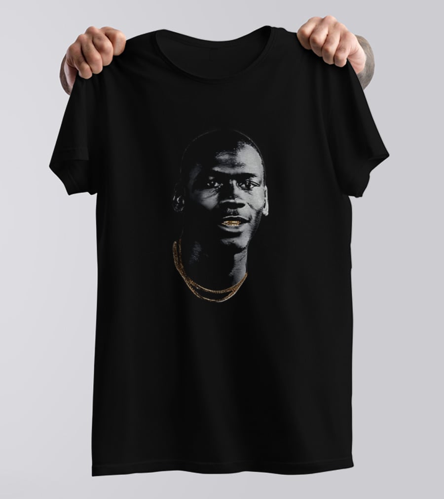 Michael Jordan Big Head Gold Teeth Chicago Bulls NBA Basketball T-Shirt