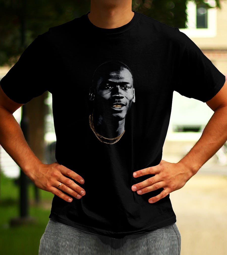 Michael Jordan Big Head Gold Teeth Chicago Bulls NBA Basketball T-Shirt