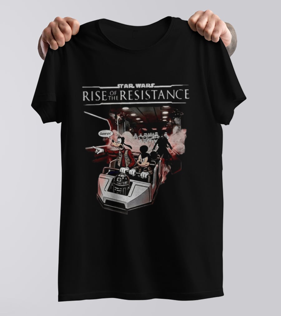 Star Wars Rise Of The Resistance Mickey Goofy Disney Adventure T-Shirt