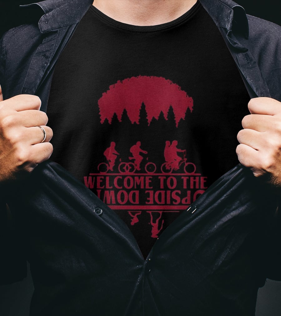 Stranger Things Welcome To The Upside Down Bike Adventure T-Shirt