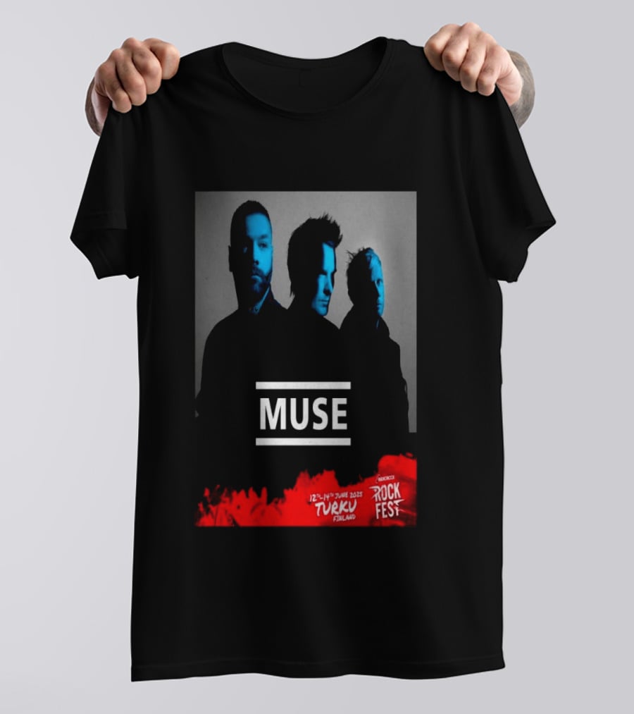Muse Rockfest Turku 12th 14th June 2025 Finland T-Shirt