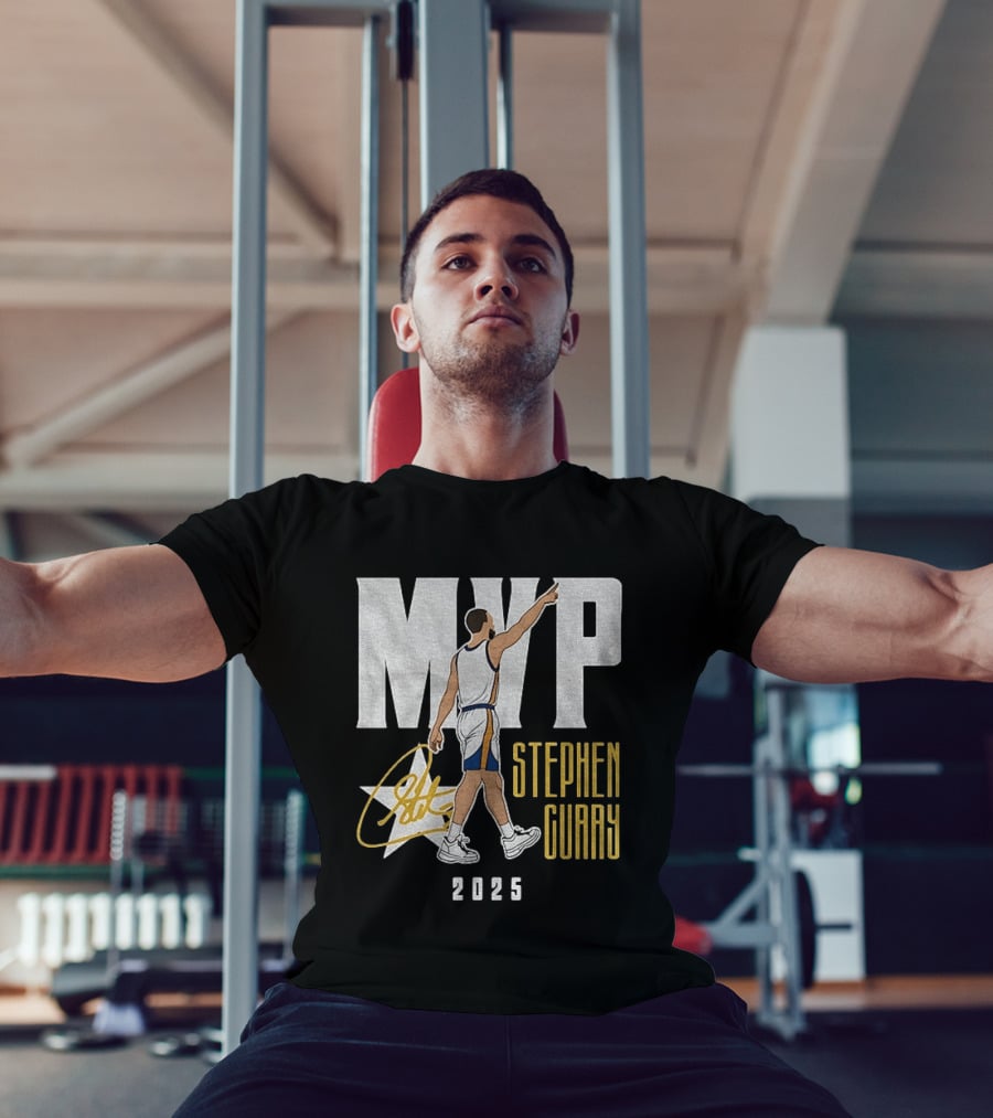 Stephen Curry MVP 2025 Basketball Champion Star Signature T-Shirt