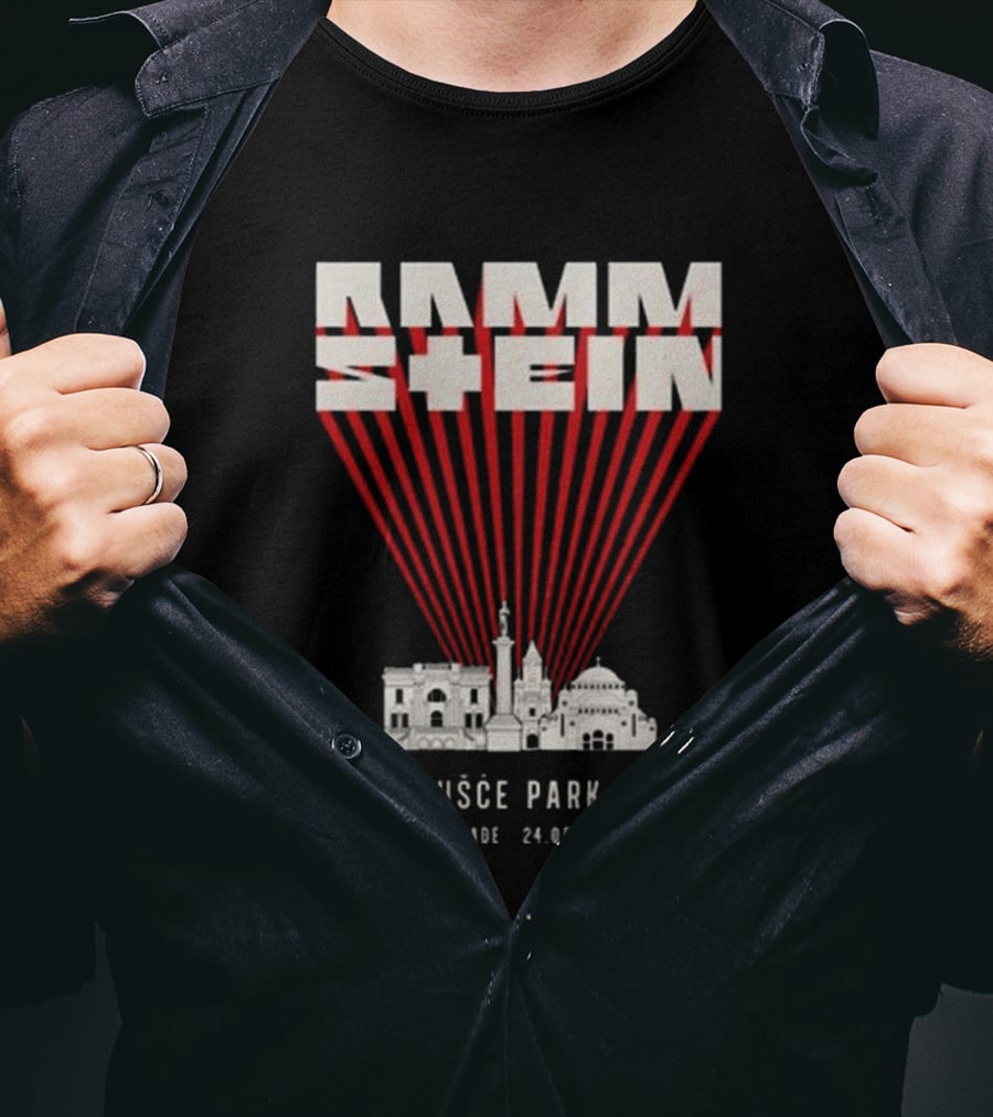 Rammstein Usce Park Belgrade 24 5 2024 Europe Stadium Tour T-Shirt