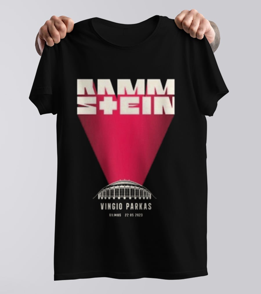 Rammstein Vingio Parkas Vilnius 22 05 2023 Tour Event T-Shirt