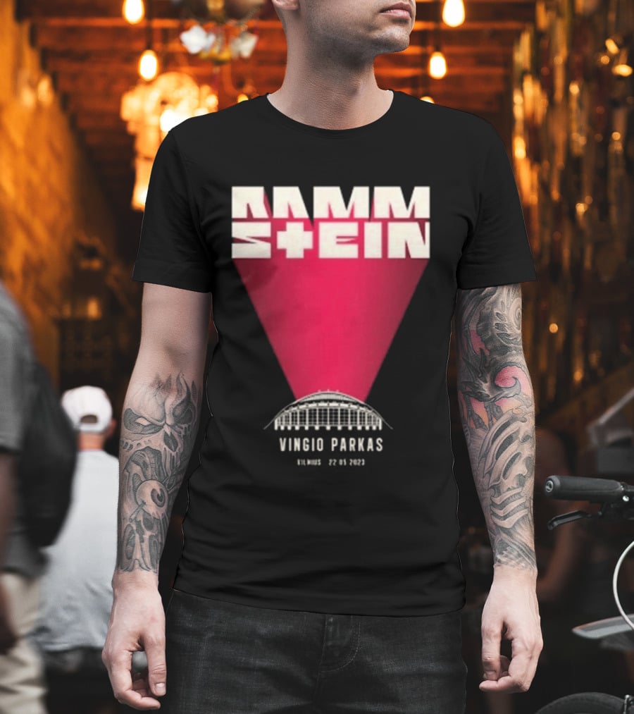 Rammstein Vingio Parkas Vilnius 22 05 2023 Tour Event T-Shirt