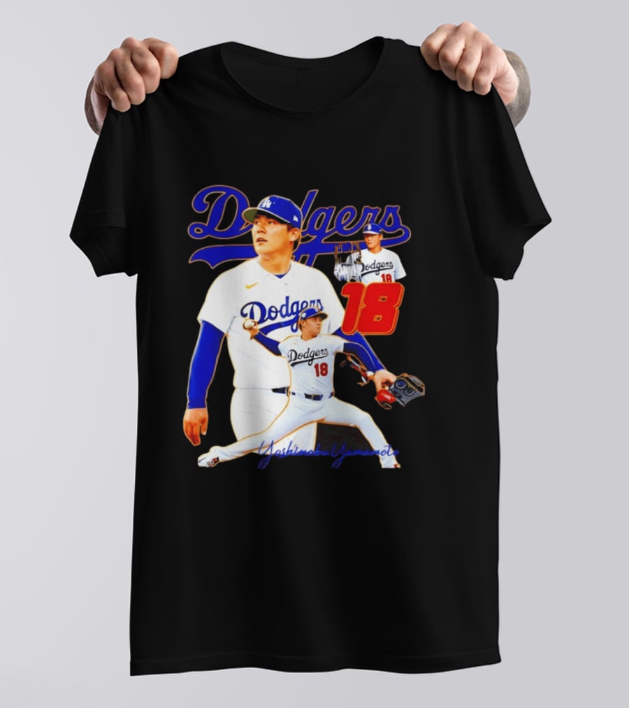 Los Angeles Dodgers Yoshinobu Yamamoto 18 Baseball 2026 T-Shirt