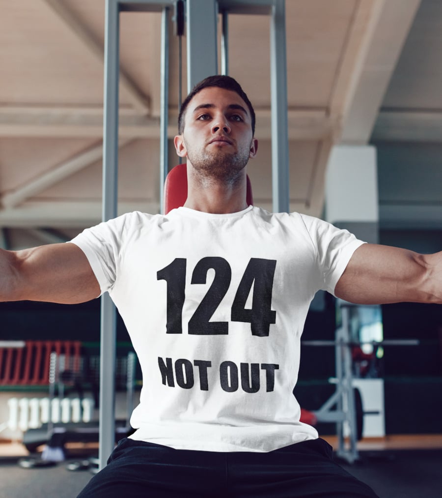 124 Not Out India Political T-Shirt