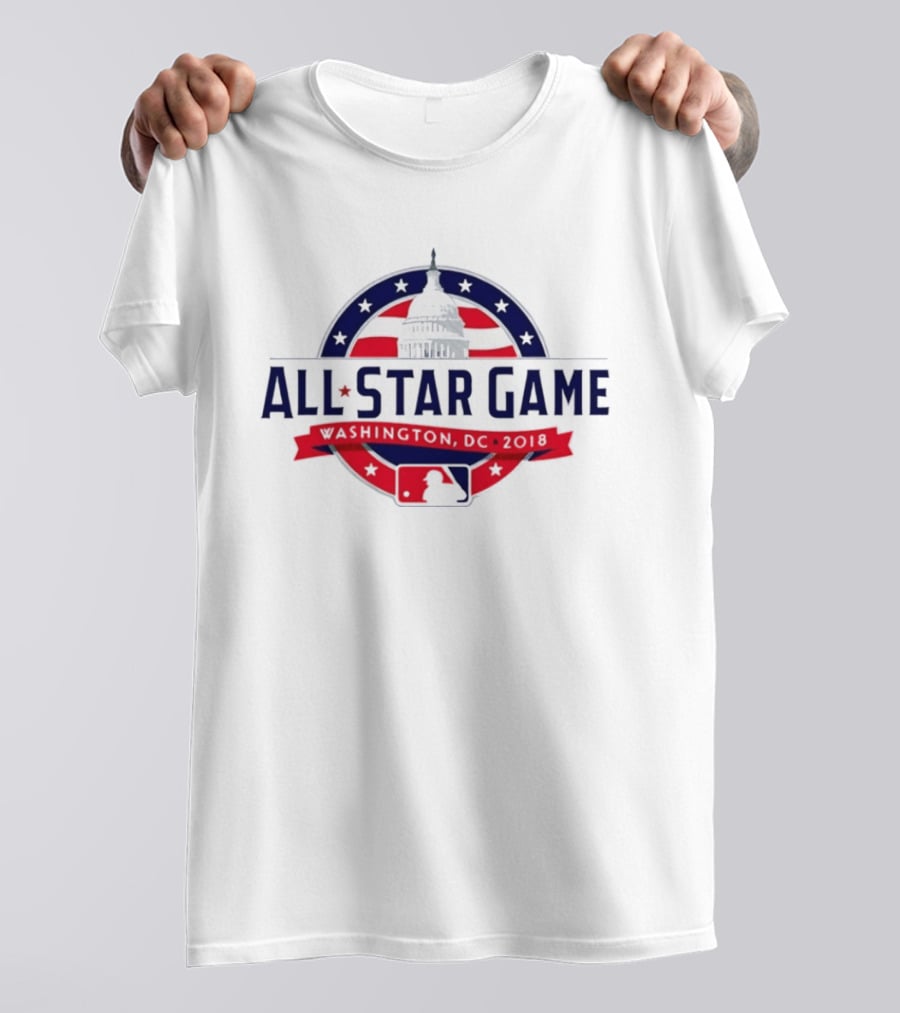 2018 MLB All Star Game Washington DC Capitol Baseball T-Shirt