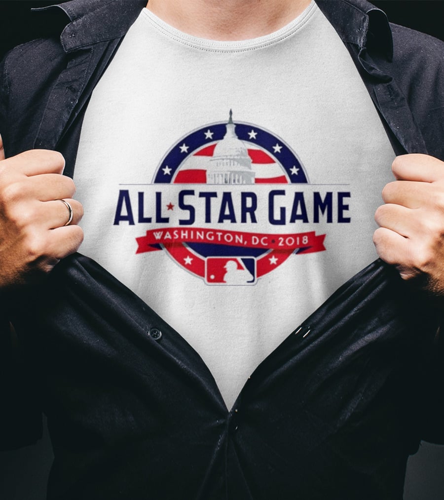2018 MLB All Star Game Washington DC Capitol Baseball T-Shirt