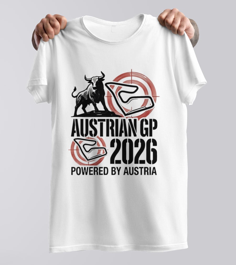 Austrian GP 2026 Powered By Austria Charging Bull Racing Circuit T-Shirt