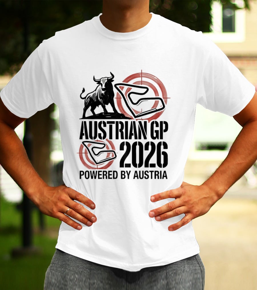 Austrian GP 2026 Powered By Austria Charging Bull Racing Circuit T-Shirt