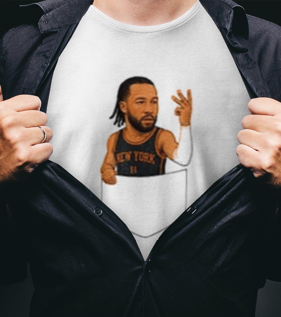 Jalen Brunson New York Knicks NBA Pocket T-Shirt