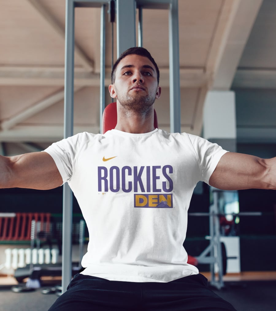 Colorado Rockies 2025 City Connect Rockies Nike DEN Wordmark T-Shirt