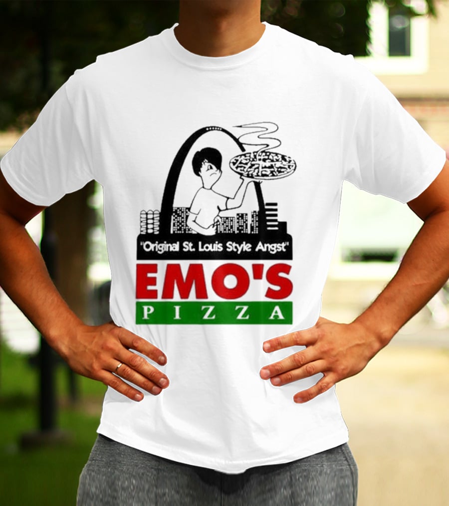 Original St. Louis Style Angst Emo's Pizza T-Shirt