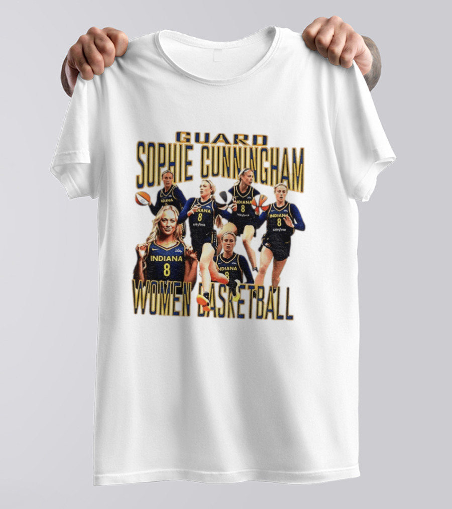 Guard Sophie Cunningham Indiana Fever Women Basketball Player 8 T-Shirt