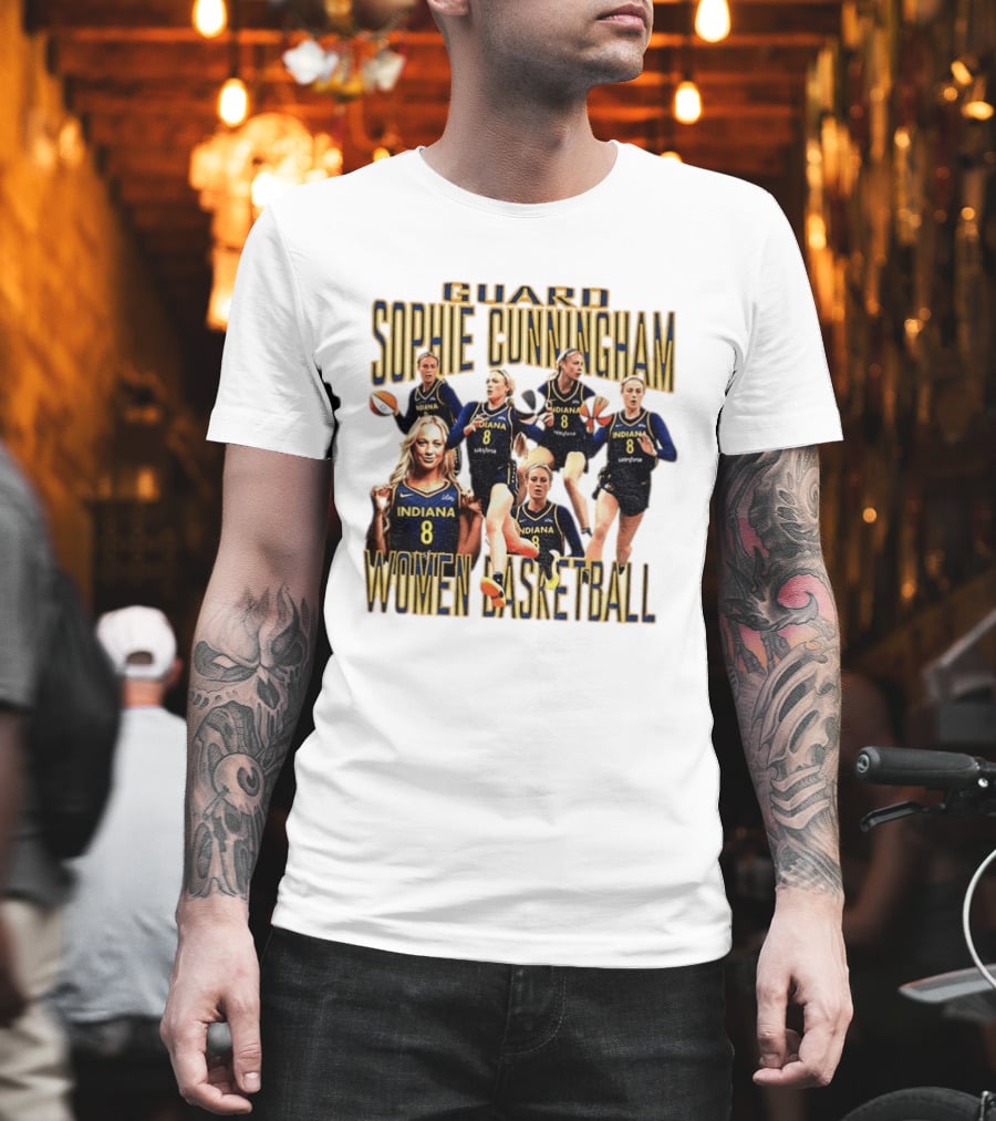Guard Sophie Cunningham Indiana Fever Women Basketball Player 8 T-Shirt