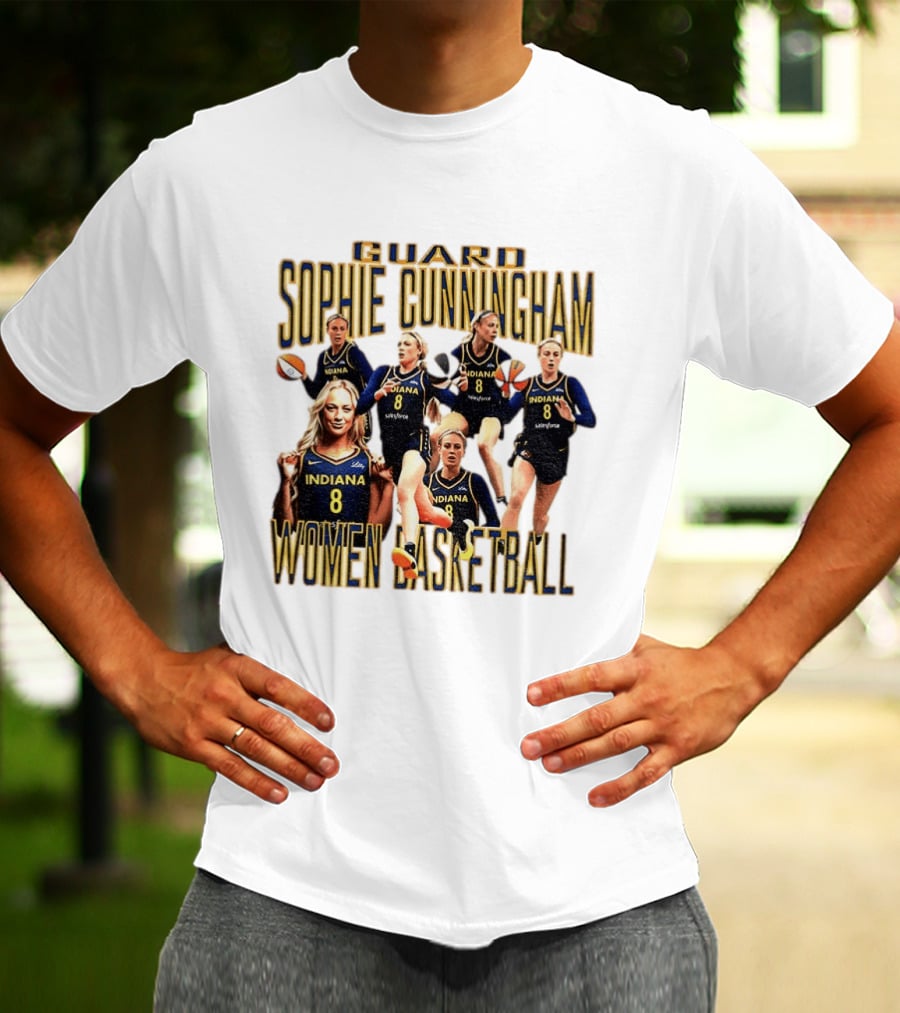 Guard Sophie Cunningham Indiana Fever Women Basketball Player 8 T-Shirt