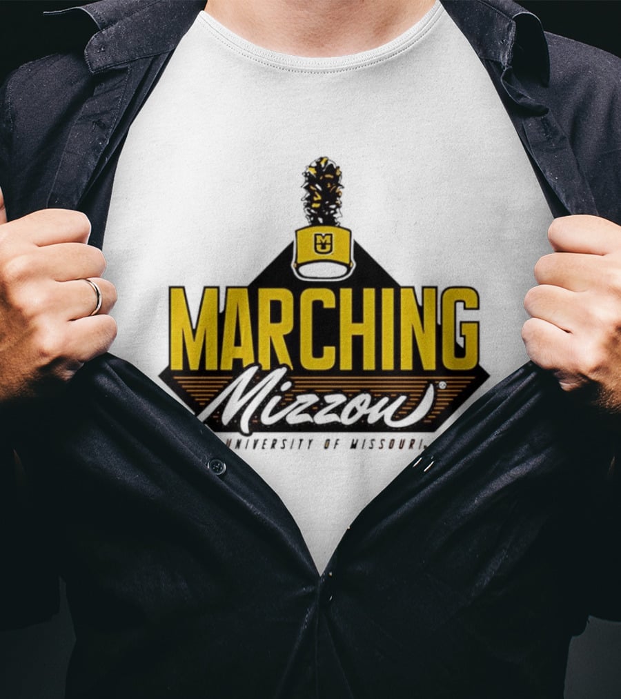 Marching Mizzou University Of Missouri Oval Tiger Head 2024 T-Shirt