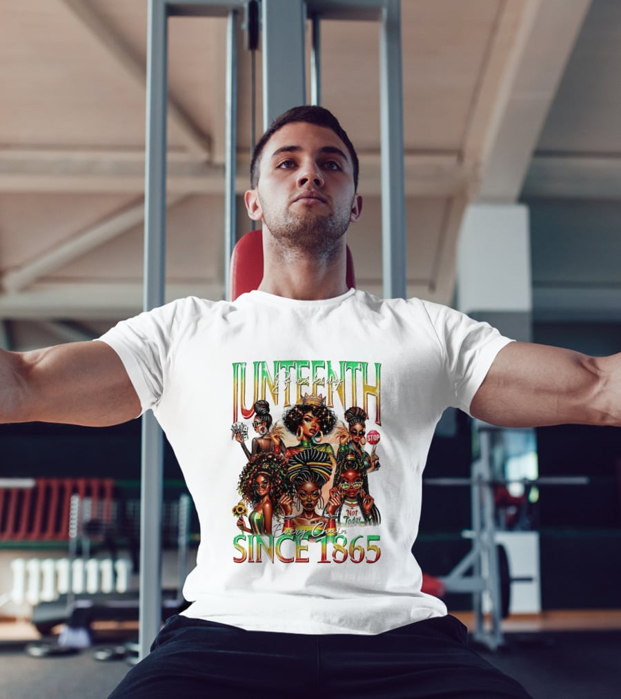 Juneteenth Breaking Every Chain Black Girl Since 1865 T-Shirt