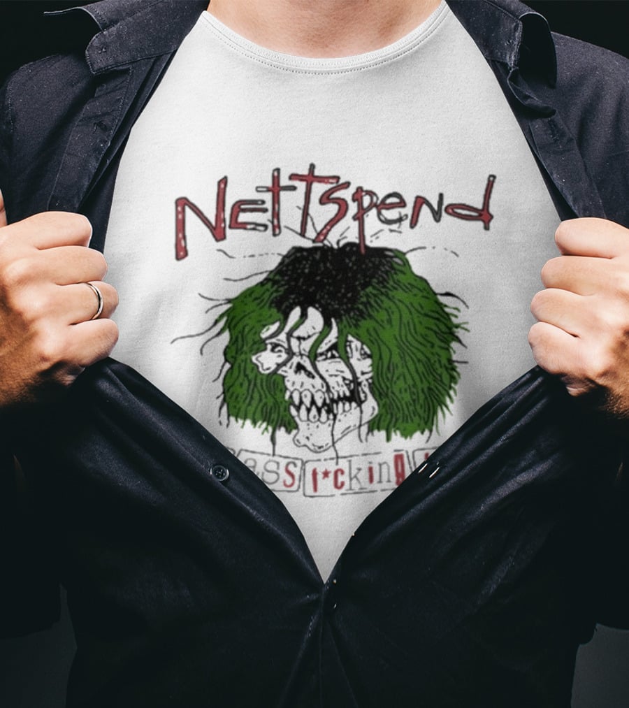 Nettspend Badassfuckingkid Grunge Skull Tour T-Shirt