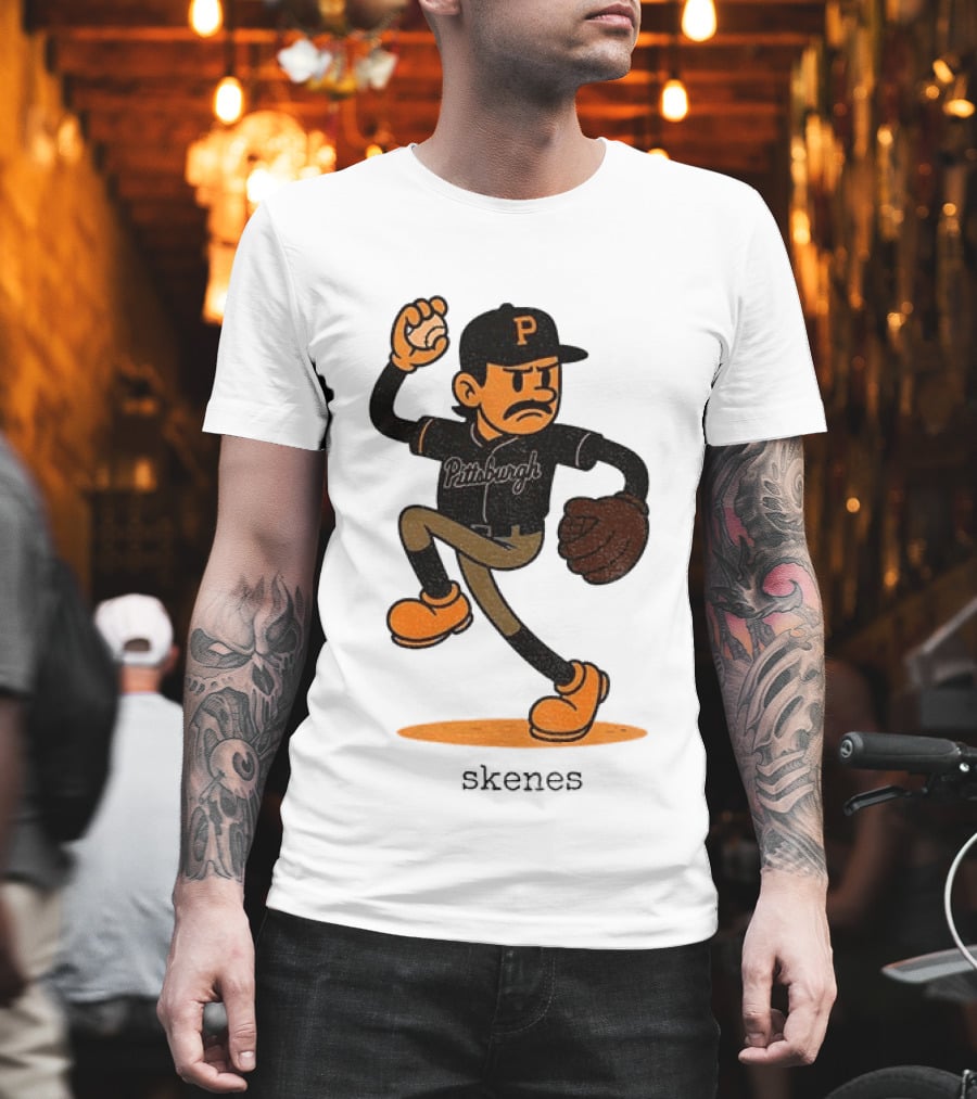 Paul Skenes Pittsburgh P Baseball MLB Cartoon Skenes T-Shirt