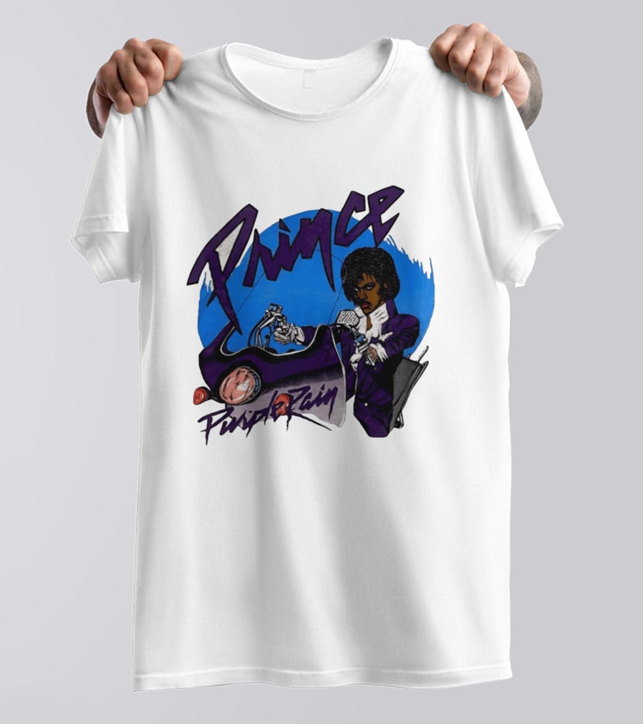 Prince Purple Rain Motorcycle 80s Music T-Shirt