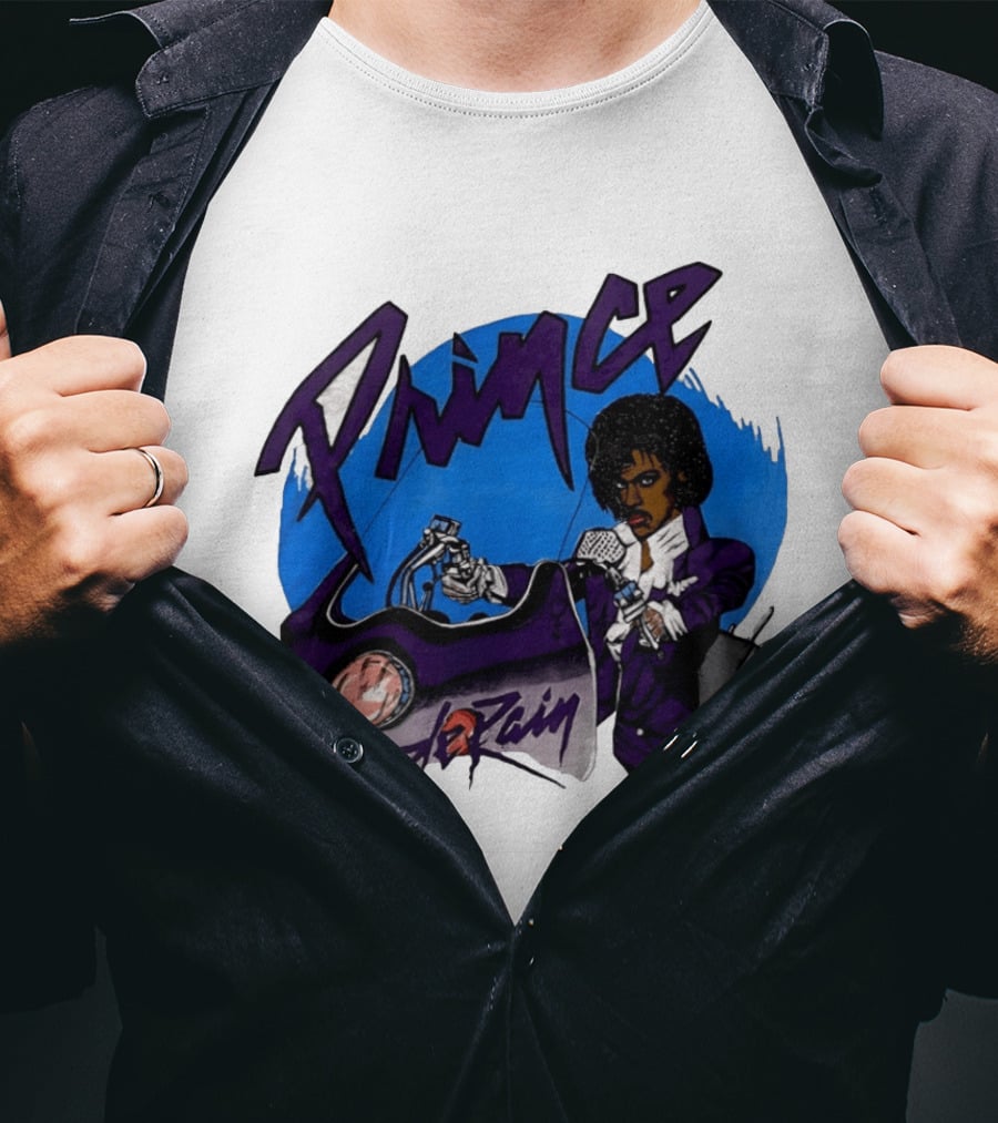 Prince Purple Rain Motorcycle 80s Music T-Shirt