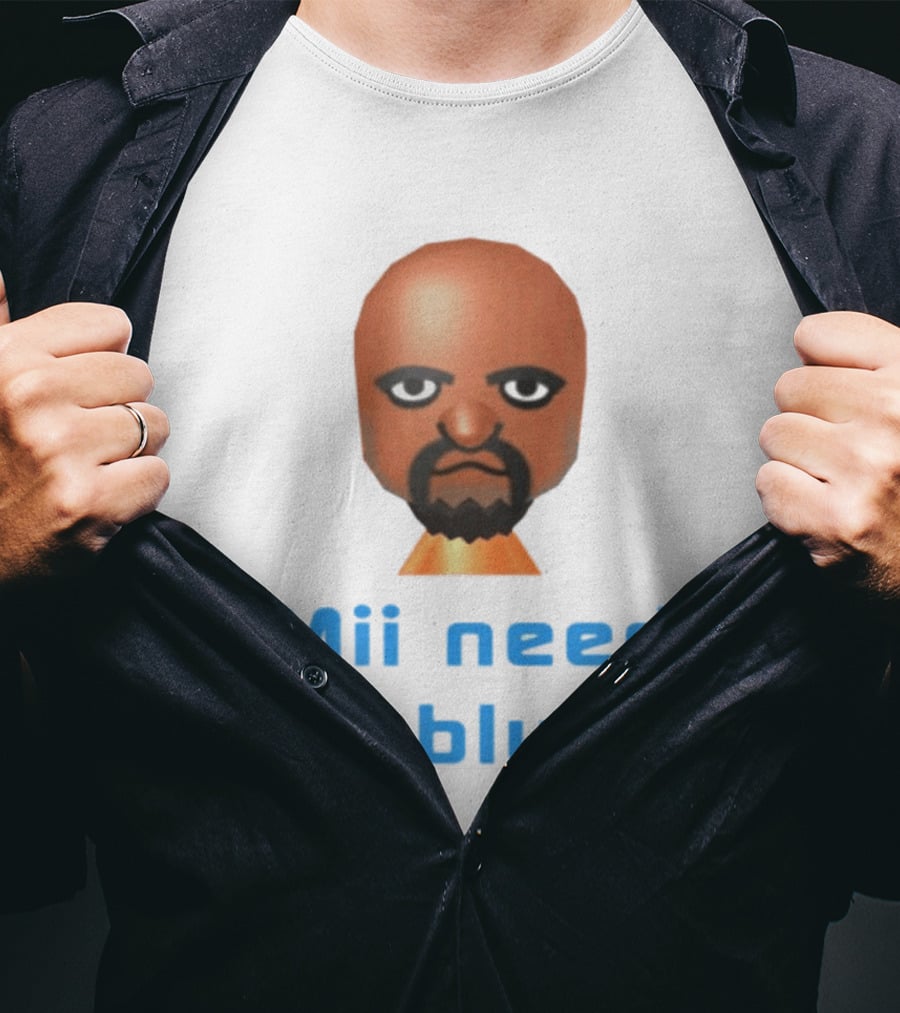Mii Need A Blunt Funny Gaming Meme T-Shirt