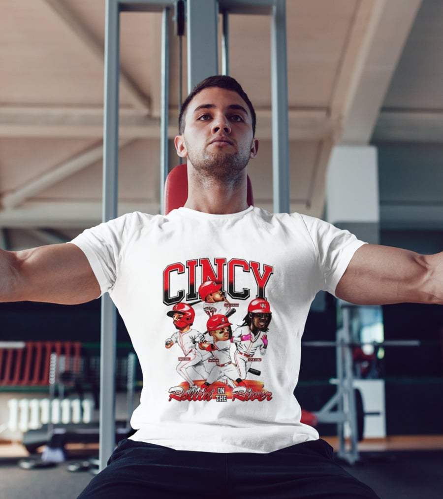 Cincy Spencer Steer Matt McLain Elly De La Cruz Tyler Stephenson Rollin' On The River T-Shirt