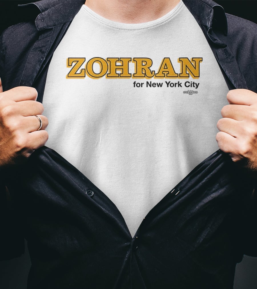 Zohran For New York City Mayor 2025 Campaign Merchandise T-Shirt