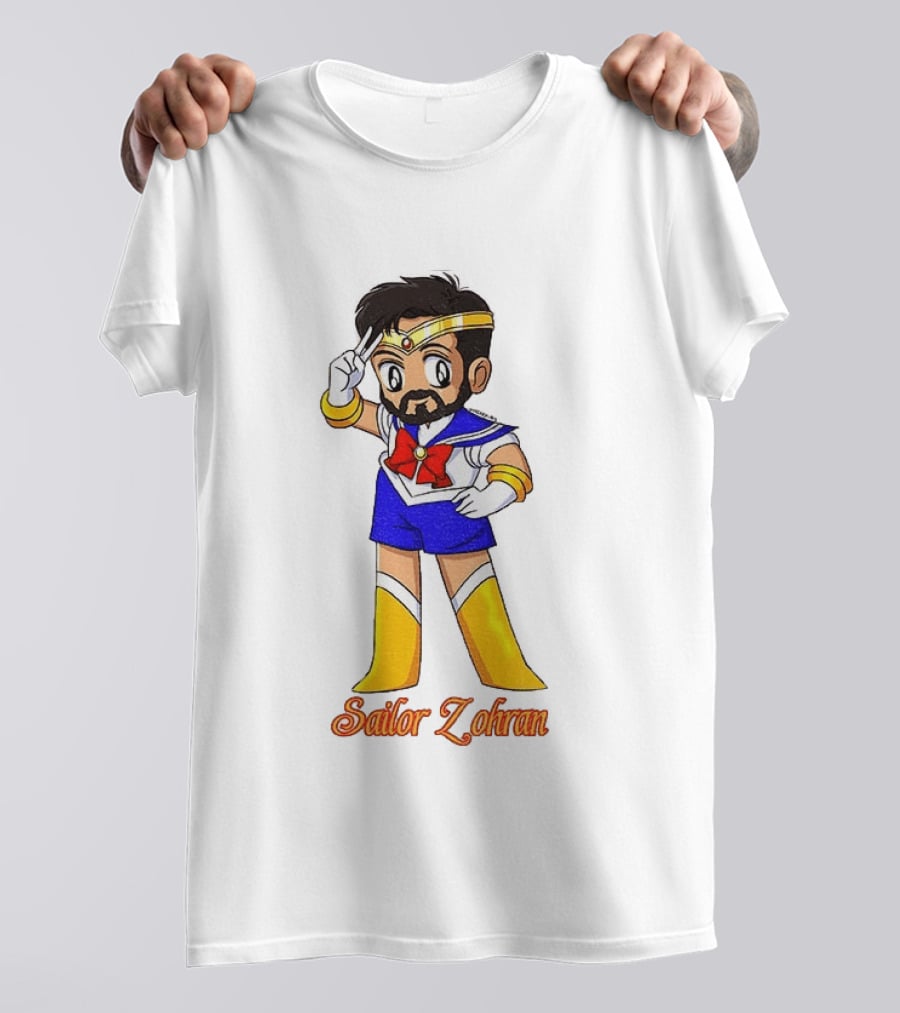 Zohran Mamdani Sailor Moon Sailor Zohran Anime Crossover Meme T-Shirt