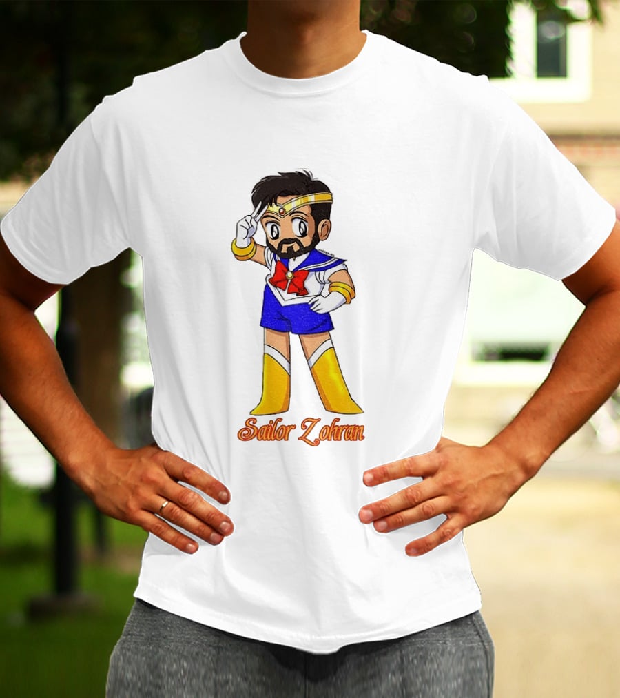 Zohran Mamdani Sailor Moon Sailor Zohran Anime Crossover Meme T-Shirt