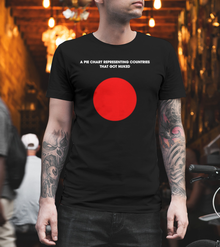 Pie Chart Japan Flag Nuked Countries T-Shirt