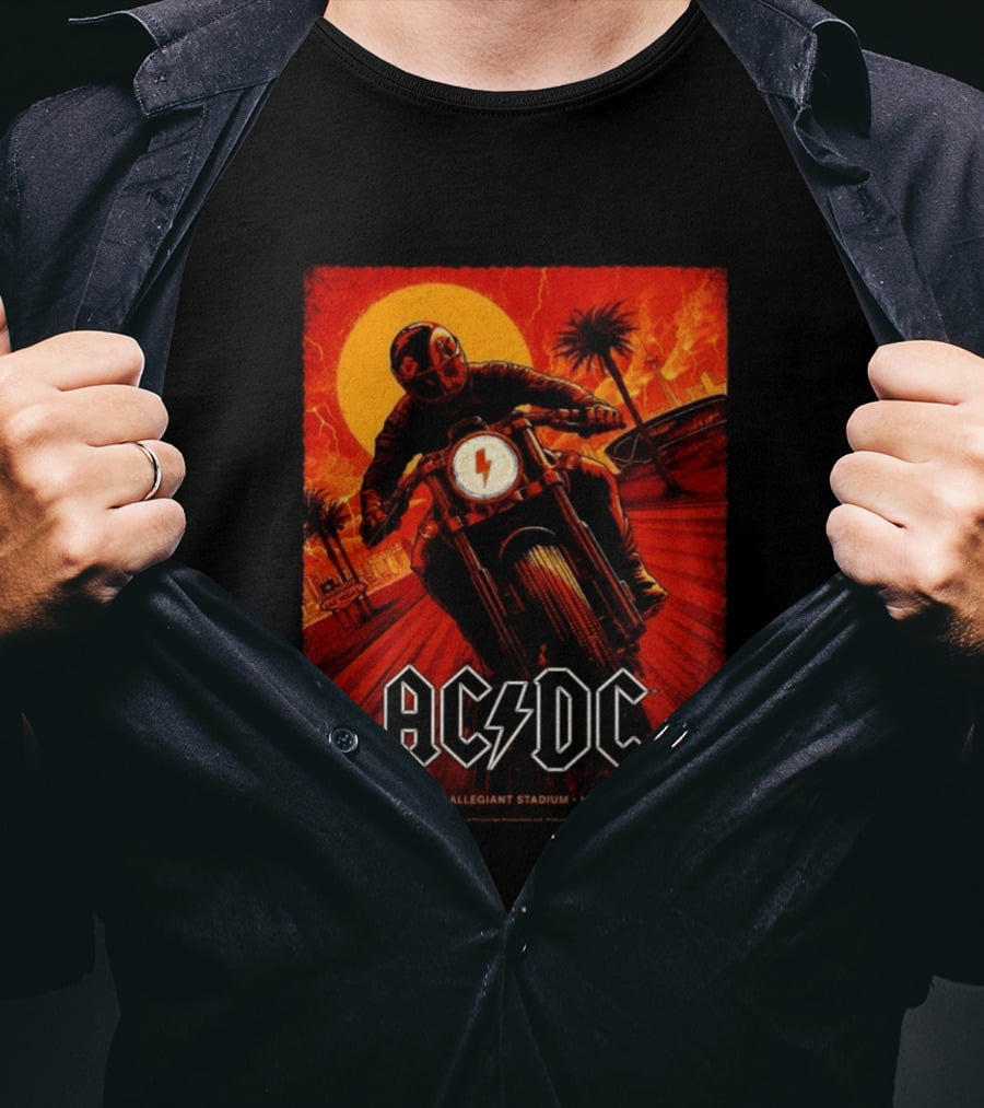 ACDC PWR Up Tour August 1 2026 Allegiant Stadium Las Vegas NV Event T-Shirt