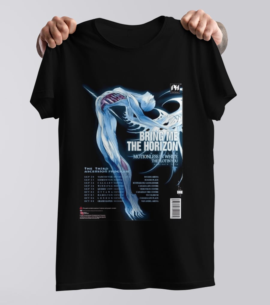 Bring Me The Horizon Motionless In White The Plot In You 2026 North America Tour T-Shirt