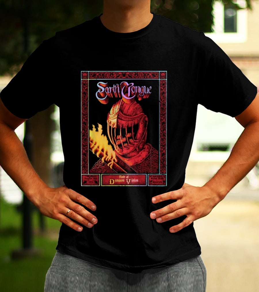 Earth Tongue August 16th 2023 Field Of Dungeon Vision Lyons Colorado T-Shirt