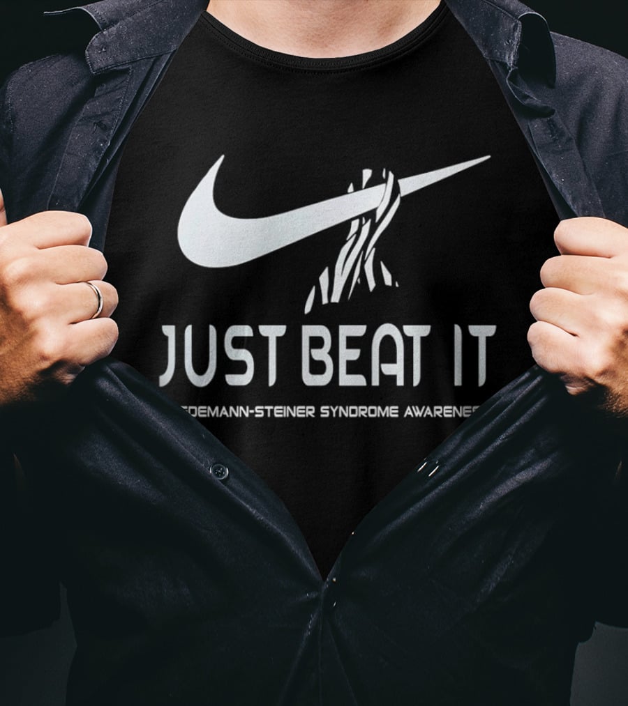 Just Beat It Wiedemann Steiner Syndrome Awareness Nike T-Shirt