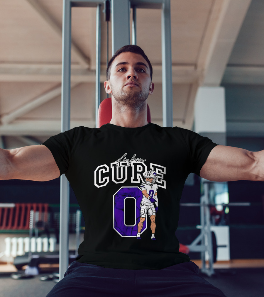 Kansas State University Linkon Cure 0 Football Player T-Shirt