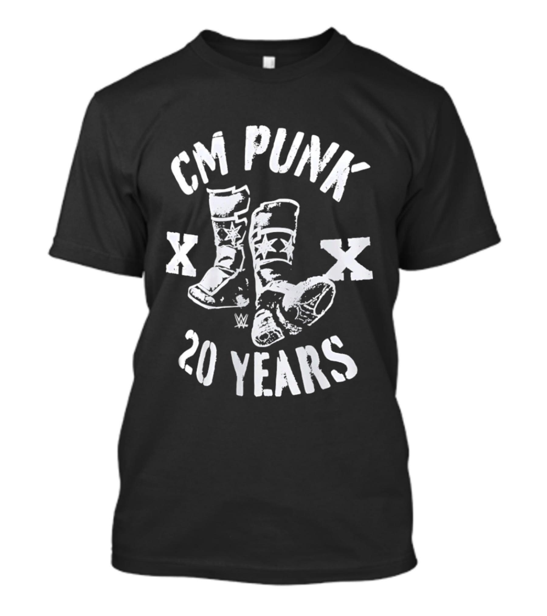 CM Punk 20 Years WWE Boots XX T-Shirt