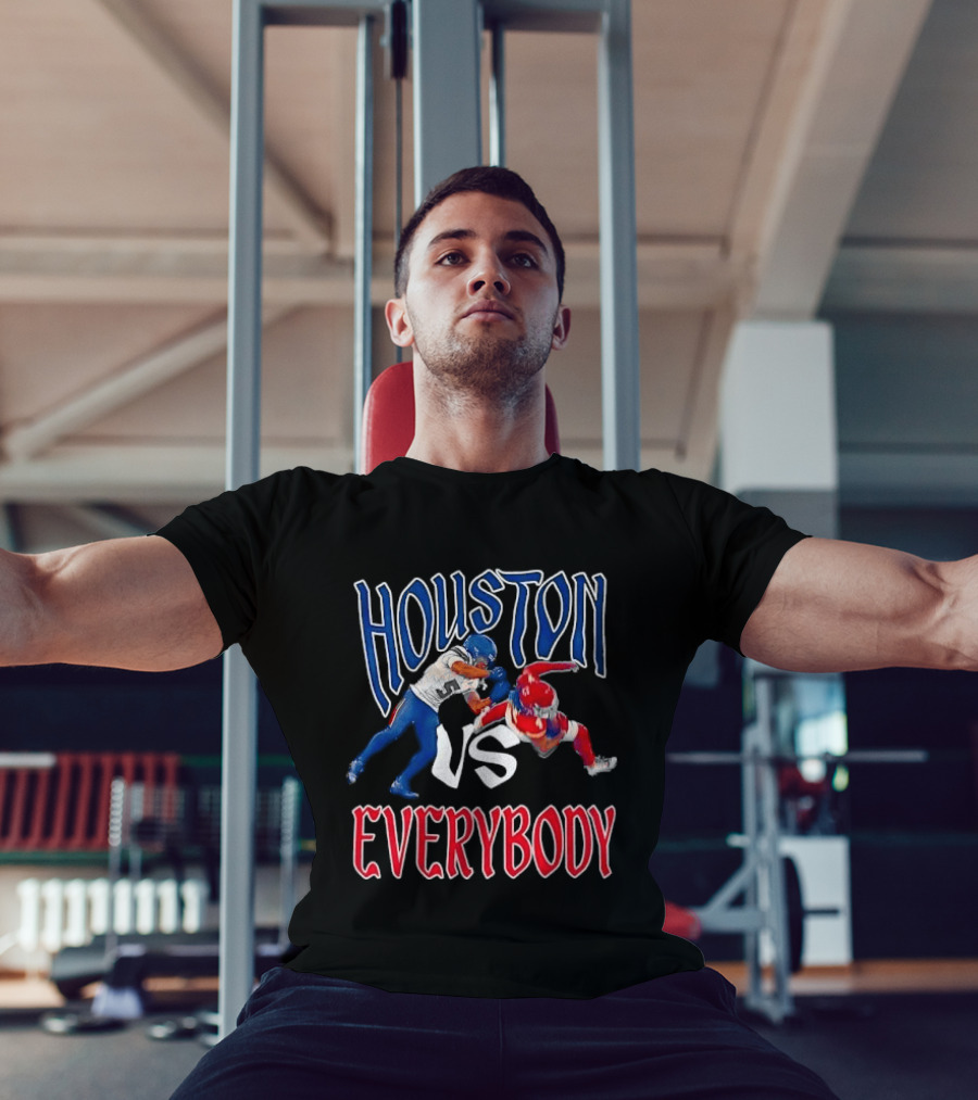 Houston Vs Everybody Football Player Duel T-Shirt